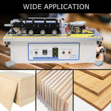 HayWHNKN Edge Bander Banding Machine Woodworking Edge Bander Banding Machine Double-side Gluing Wood Edge Banding Trimming Machine Automatic Tape Breaking 110V HayWHNKN