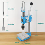 FASTTOBUY Leather Hole Puncher Hand Punching Machine Manual Press Puncher Punch Tools for DIY Leather Craft Punching Holes and Forming Pressing(with Chuck, PP Plate,Aluminum Plate) FASTTOBUY