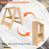 OSIEWEN Gun Rack,Wooden Portable Gun Racks Stand,12 Slot Indoor Outdoor Folding Rifle Rack Holder Use with Pistol Storage OSIEWEN