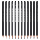 MARTCOLOR Drawing Sketching Pencils Set, 12 Pack Graphite Pencils(14B - 2H), Ideal for Drawing Art, Sketching, Shading, Artist Pencils for Beginners & Pro Artists MARTCOLOR