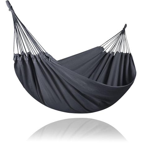 SUNCREAT Hammocks Outdoor Camping Double Hammock, Extra Large 2 Person Hammock for Camping, Dark Gray SUNCREAT