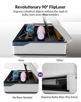 WECREAT Vista 10W Laser Engraver with AirGuard Pro Fume Extractor, Diode Desktop Laser Engraver Machine for Vinyl Jewelry Metal Wood Acrylic Leather WECREAT