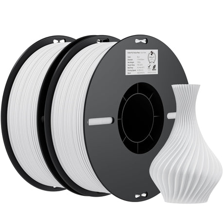 Creality PLA Filament 1.75mm Bundle 2KG, 3D Printer Filament Dimensional Accuracy +/- 0.02mm, No-Tangling Strong Bonding 3D Printing Filament, Fits for Most FDM 3D Printers(White) Creality