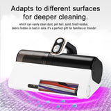 Bed Vacuum Cleaner, Handheld UV Mattress Cleaner With LED Light & High Heating Tech, 500W Powerful Deep Vacuum, HEPA Filter for Bed, Pillow, Couch, Pet Hair and Carpets Cleaning Dizikzo