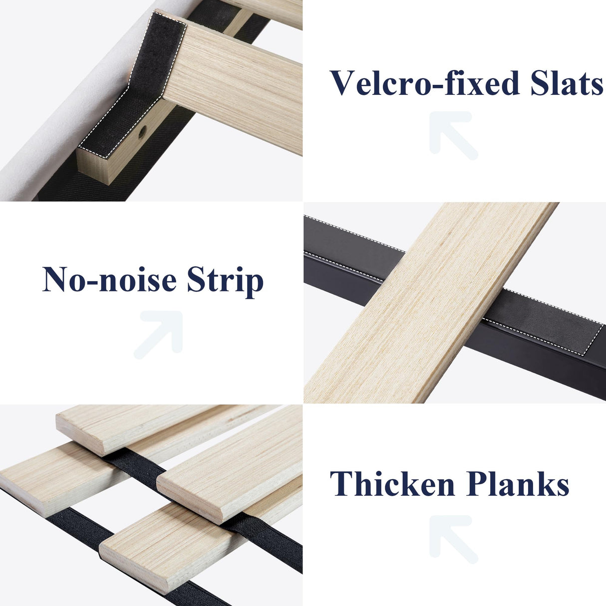 Allewie Queen Platform Bed Frame/Velvet Upholstered Bed Frame with Vertical Channel Tufted Headboard/Strong Wooden Slats/Mattress Foundation/Box Spring Optional/Easy Assembly/White Allewie