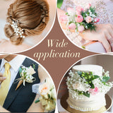 MAQIAHN 6 Baby Breath Artificial Flowers - Babies Breath Flowers Artificial Bulk Faux Flowers Bouquet White Flores Greenery Real Touch Fake Flowers Arrangements Wedding Centerpieces Tables Decorations MAQIHAN