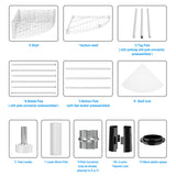 6-Tier NSF Metal Corner Shelf Wire Shelving Unit - 420lbs Capacity, Adjustable, with leveling feet & Shelf Liners - Ideal for Garage, Kitchen, and More - 18" L x 18" D x 72" H - Fan-Shape - White pouseayar