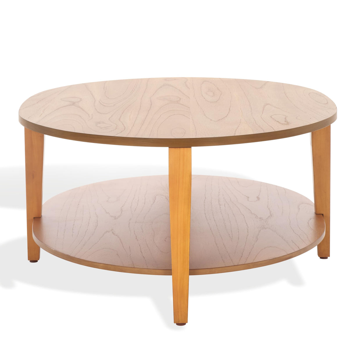 SAFAVIEH Couture Collection Leonardi Natural Brown Oval Coffee Table