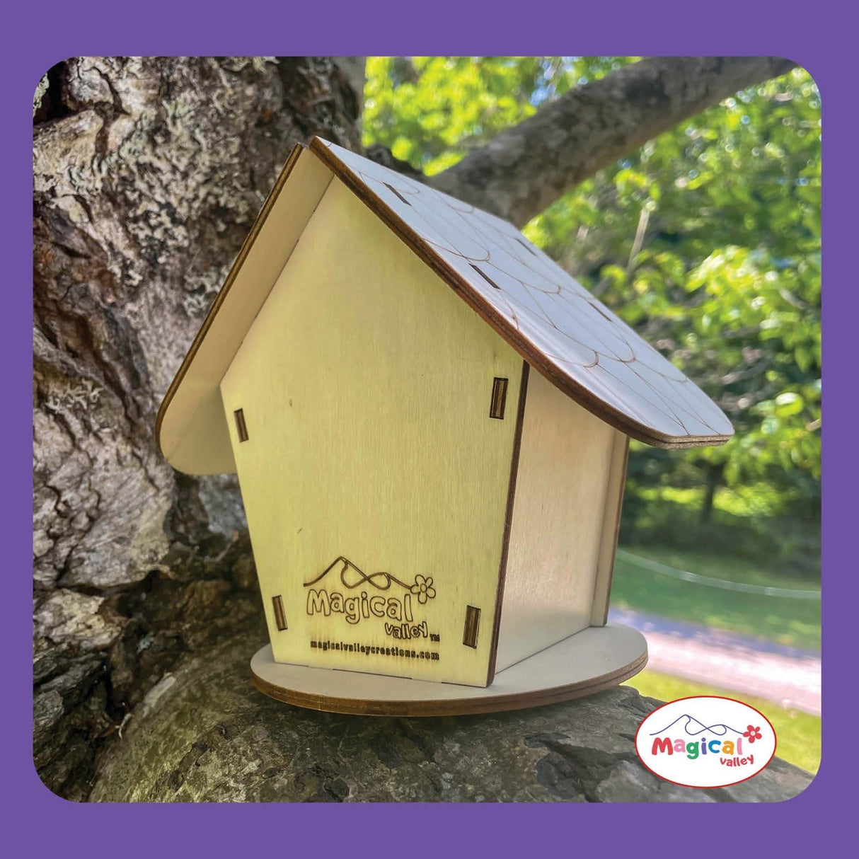 Wooden Fairy House Craft Kit for Kids | DIY Fairy Garden with Paints & Decorations | Creative Arts & Crafts Birthday Gift for Girls Activity | Ages 5, 6, 7, 8-12 Magical Valley