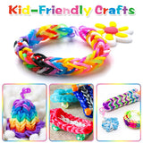 12730+ Loom Rubber Bands Refill Kit in 26 Color with 500 Clips,6 Hooks, Premium Bracelet Making Kit for Weaving DIY Crafting Gift Booriss
