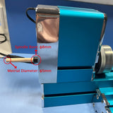 Universal Mini Metal Lathe Machine Motorized Metalworking DIY Tool Benchtop Woodworking for Hobby Science Education Modelmaking W10003M AC100V~240V (24W Lathe) Jianyana