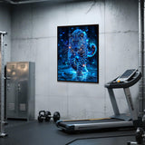 Ohhvvow Glowing Cheetah Diamond Painting Kits for Adults, 12x16 Inch 5D DIY Full Round Drill Diamond Art Dots for Home Wall Decor, Gift for DIY Craft Lovers & Beginners Ohhvvow