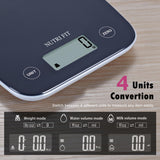 NUTRI FIT Digital Food Scale, 11lb Kitchen Scale Digital Weight, Cooking Scale for Food Ounces and Grams, 4 Units with 0.1oz/1g Precision, LCD Display with Tare Function NUTRI FIT