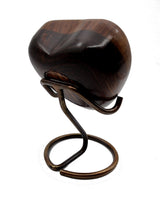 5MOONSUN5 Wooden Heart Urn Keepsake Cremation Urn for Human pet Ashes Handcrafted Urn Heart Shaped - Perfect for Adults & Infants with Brass Stand 3 5MOONSUN5