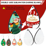YGAOHF Sublimation Earring Blanks for Mom, 1.8" Lightweight Wood Earrings Blanks with Protective Film, Unfinished MDF Teardrop Earrings for Earring Making, DIY Halloween Mather's Day Easter Earrings YGAOHF