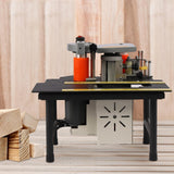Gbonklong Portable Woodworking Edge Banding Machine, 110V 5m/min Double Glue Edge Bander Bander Curve Straight Edge Banding Machine With Speed Gbonklong