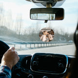 MAIKESUB 25 Pieces Round Sublimation Air Freshener Blank Sheets Car Scented Hanging Sheets Felt Air Freshener White Fragrant Sheets with 25 Pieces Bags and Elastic Rope for Car Interior Use and Decor MAIKESUB