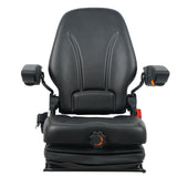 DSC Tractor Seats, TSKL10, Forklift and Tractor Suspension Seat with Adjustable Armrest and Document Bag. WoodArtSupply