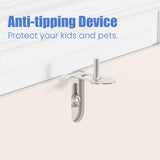 Housoul 71" Tall Pantry Cabinet with 4 Doors, Kitchen Pantry Storage Cabinet, Freestanding Larder Cupboard, Utility Kitchen Hutch with Gold Handles for Dining Room, Bathroom, Oak Housoul