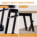 FABATO 35.43”Round Lift-Top Coffee Table Large Storage with Hidden Compartment Round Coffee Table 2-Tier Farmhouse Style Living Room Table Round Dining Coffee Table,White FABATO