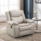Familymill Breathable Leather Manual Recliner for Living Room Familymill