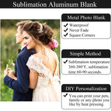 ArtCute 12 Pcs Sublimation Metal Photo Blanks Signs - 8''x12'' Aluminum Metal Signs Blank 0.45mm Thick Photo Sign Blank Poster Wall Photo Frame Metal Blanks Indoor Outdoor ArtCute