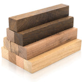 Cididu 10 Pack Exotic Wood Pen Blanks, Wood Blanks for Pen Turning, Unfinished Carving Blocks, Hard Woodcarving Block for Pen Making Supplies DIY Crafts Gifts, Easy to Drill, 5'' x 3/4'' Cididu