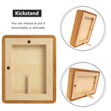 Natural Wood Photo Frames Inspired Tabletop Picture Frame with Mat, Vertical or Horizontal Display (Teak, 11x14 matted to 5x7/8x10) WoodArtSupply