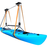 TRUSOON Kayak Hoist, Heavy Duty Kayak Pulley System for Garage Ceiling, Hold Up to 150 lbs Capacity, Canoe Garage Lift Storage System, Fit 10-18 Foot Ceilings, Black TRUSOON