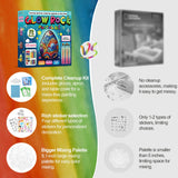 PiediaFos Rock Painting Kit for Kids Ages 6-12, Arts and Crafts Kit, Kids Craft Paint Kits, Glow in The Dark Rocks to Paint, Perfect Birthday & Holiday Gift, Easter Basket Stuffers PiediaFos