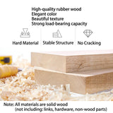 BALANBO Kids Desk Kids Table with Hutch for Children Wood Table Solid Wood Desk Two Positions Suitable for Two People Suitable for Children's Study Adult Home Office and Other Places(Natural) BALANBO