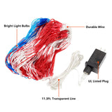 Super Larger Size American Flag Lights, July 4th Patriotic Lights with Ultra-Bright 420 LED, Waterproof Led Flag Net Light of USA, 4th of July Decor Independence Day Memorial Day Renoliss