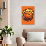 Kaliosy Framed Paint by Numbers Kits for Adults Basketball, Oil Painting Ball Pre Drawn Canvas Drawing Paintwork with Paintbrushes Acrylic Beginner Wall Home Decoration 8x12 inch Kaliosy