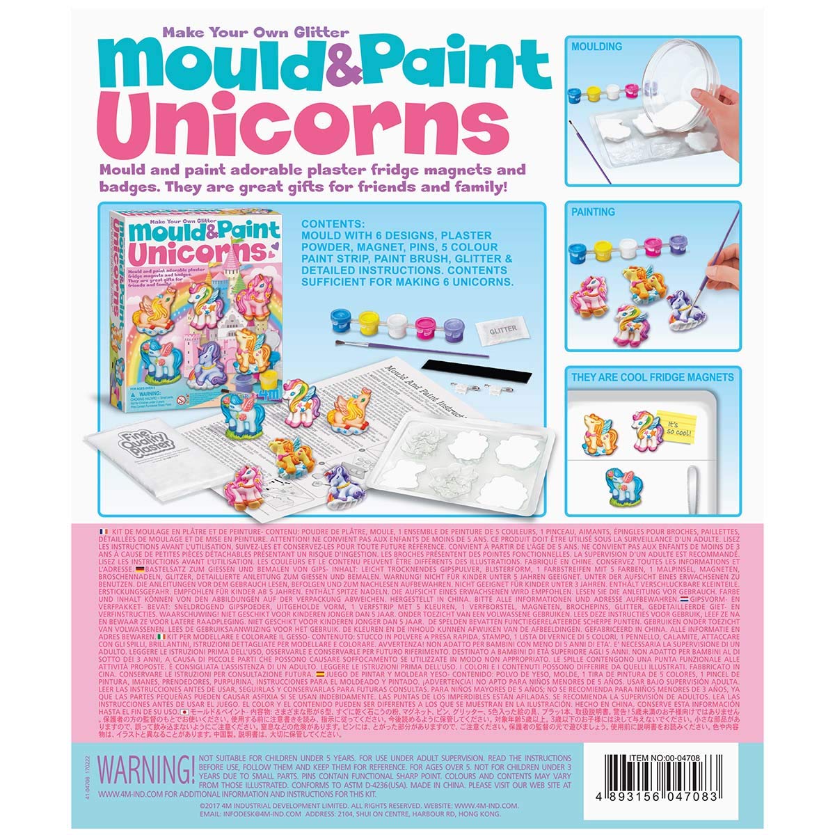 Mould & Paint Llama DIY Plaster Art Kit 4M