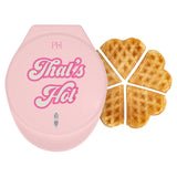 Paris Hilton Heart Waffle Maker, Makes 5 Mini Heart Shaped Waffles or 1 Individual Waffle, Easy to Clean 6" Nonstick Plates, Made without PFAS or PFOA, Electric Waffle Iron, Pink Paris Hilton