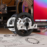 PC 3D Printer Filament, High Temperature Resistant, Low Warpage, Upgrade Cardboard Spool, 1kg, Dimensional Accuracy +/-0.03mm, 1.75mm, White JUSTMAKER