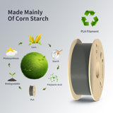 ANYCUBIC 3D Printer Filament PLA 1.75mm Bundle, FDM Printer Filament 1kg Spool (2.2 lbs), Dimensional Accuracy +/- 0.02 mm (2kg, Gray) ANYCUBIC