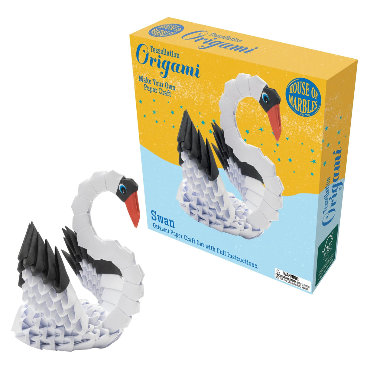 House of Marbles Origami Paper Craft Set - Swan House of Marbles