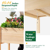 Amerlife 4x2 Ft Raised Garden Bed - Features Legs, Drainage Holes, 16 Inch Depth Ideal for Vegetables, Flowers, Herbs, Elevated Wood Planter Box for Balcony, Patio, and Backyard, Easy Assembly Amerlife