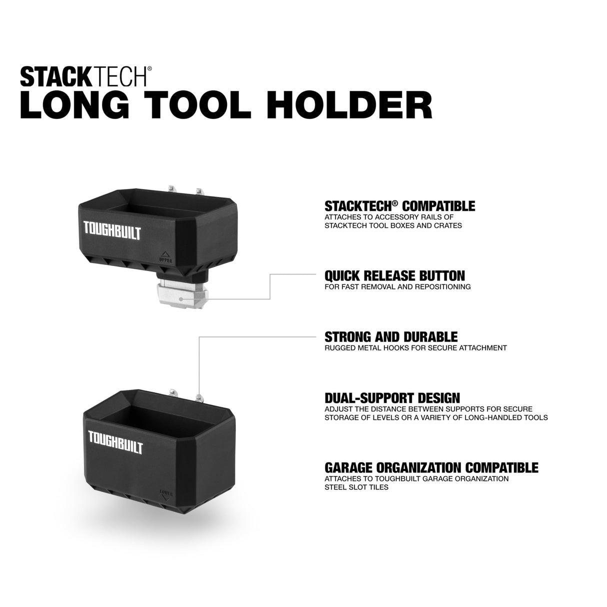 ToughBuilt StackTech Long Tool Holder, StackTech Accessorie TB-B1-A-54 ToughBuilt