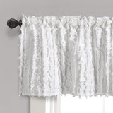 RoomTalks Boho Farmhouse White Curtain Valances Window Treatment for Bedroom Living Room Bathroom, Rod Pocket Shabby Chic Stripe Tassel Cotton Linen Decorative Kitchen Valances Curtain Topper, 18’’L RoomTalks