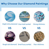 TOSTOG Beach Scenery Diamond Art Kits for Adults, Large Sea Diamond Paintings for Adults, Full Drill Coconut Tree Diamond Art Kits, 5D Diamond Paintings Kit Gem Painting Decoration 12 * 16 Inch. TOSTOG