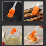 Basting Brush, Basting Brushes Grill Kitchen Silicone Pastry Cooking Brushs & BBQ Basting Brush, Varying Bright Color - Best Kitchen Gadget (Oil Brush 4 Pack) BINHAI