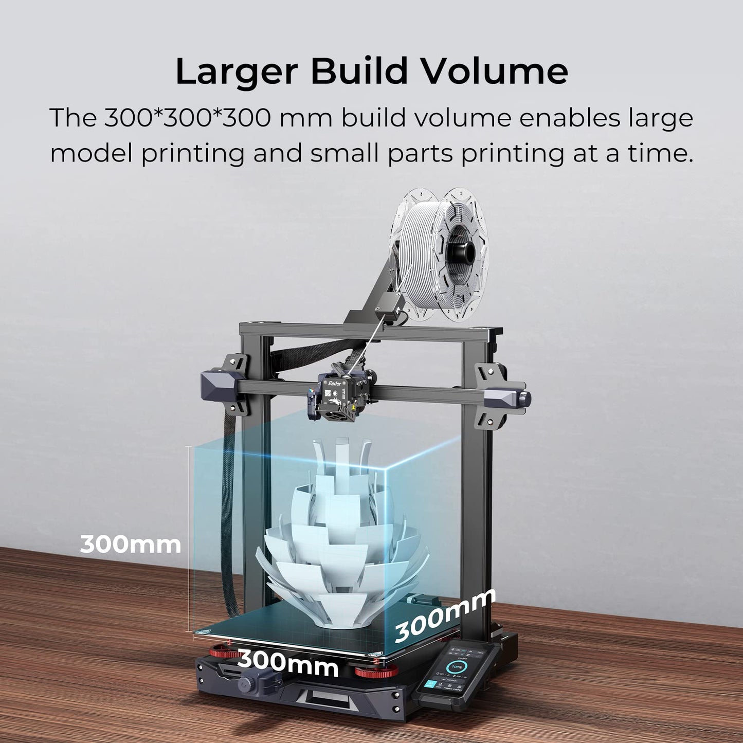 Creality Ender 3 S1 Plus 3D Printer with CR Touch Auto-Leveling Sprite Direct Extruder High-Precision Dual Z-axis Ender 3D Printers Large Print Size 11.81x11.81x11.81inch - WoodArtSupply