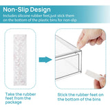 Vtopmart Stackable Storage Drawers Set of 3,Clear Plastic Organizer Bins for Makeup, Cosmetics, Beauty Supplies,Ideal for Vanity, Bathroom,Cabinet,Pantry Organization Vtopmart