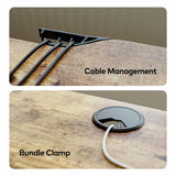 FAMISKY Electric Standing Desk, 63 x 24 Inches Height Adjustable Desk, Ergonomic Home Office Computer Workstation with Vertical Splice Board, Rustic Brown FAMISKY