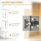 HOMCOM 71" Freestanding Buffet with Hutch, Kitchen Storage Cabinets, Pantry with 6 Doors, 3 Adjustable Shelves, and Drawer for Living Room, Gray HOMCOM