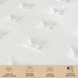 mikibama Twin Mattress, 12 Inch Hybrid Twin Size Mattress in a Box, Single Bed Mattress with Memory Foam and Pocket Spring,Tight Top Medium Firm Feel, 39"*75"*12" mikibama