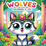 Wolves Coloring Book: Discover, Learn and Color, 50 Fascinating Facts About Wolves, Their Habitats, and Behavior, Fun and Educational Activity for Children Majosta