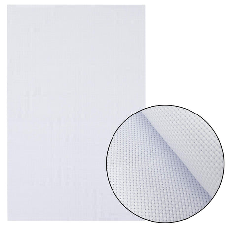 Similane 6 Pieces Aida Cloth 14 Count Cross Stitch Fabric, White, 12 by 18-Inch Similane